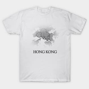 Hong Kong Map - Cartography T-Shirt